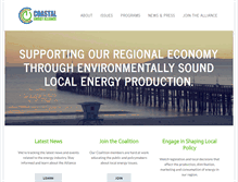 Tablet Screenshot of coastalenergyalliance.org